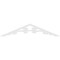 Ekena Millwork Pitch Vienna Architectural Grade PVC Gable Pediment, 60"W x 12 1/2"H x 1"P (5/12) GPP060X013X100VIE - alternate 2